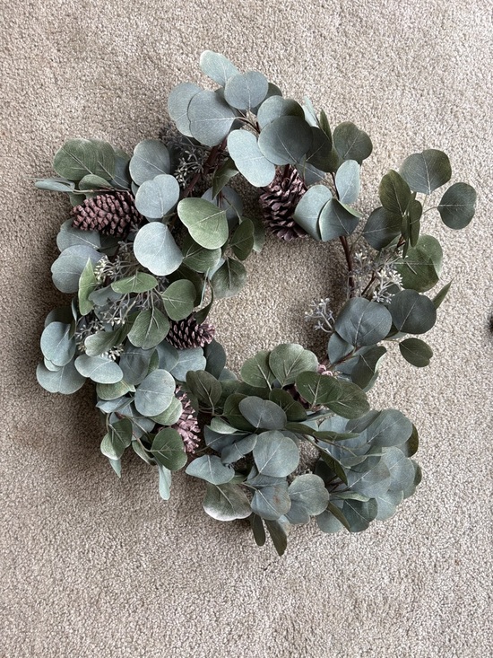 Other - Faux Eucalyptus Pinecone Garland - Approx. 6 feet